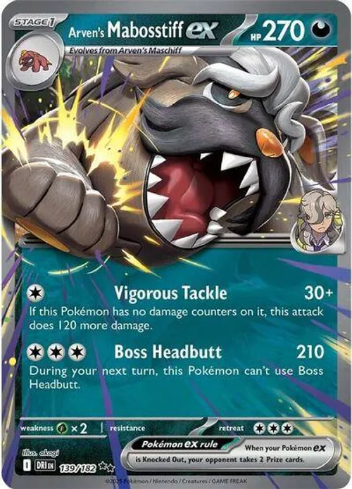 Gholdengo ex #139/182 Double Rare — Scarlet & Violet—Paradox Rift