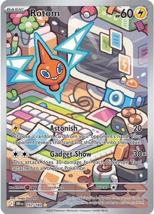 Rotom #197/182 Illustration Rare — Scarlet & Violet—Destined Rivals