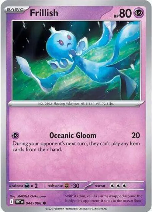 Frillish #044/086 Common — Scarlet & Violet—White Flare