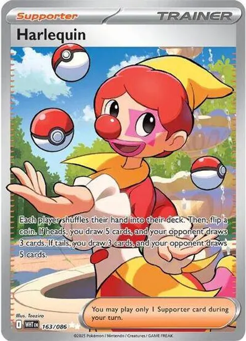 Harlequin #163/086 Ultra Rare — SV: White Flare
