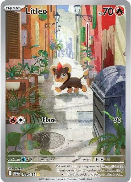 Litleo #139/132 Illustration Rare — Mega Evolution
