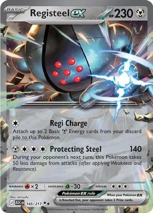 Registeel ex #145/217 Double Rare — Mega Evolution—Ascended Heroes