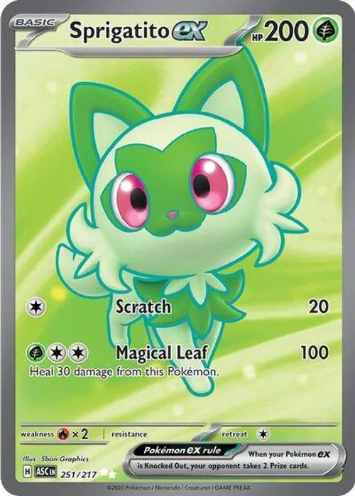 Sprigatito ex #251/217 Ultra Rare — Mega Evolution—Ascended Heroes