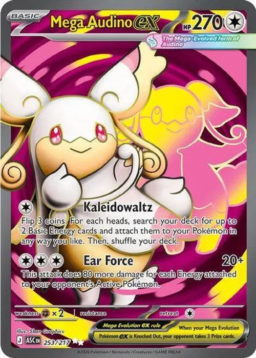 Mega Audino ex #253/217 Ultra Rare — Mega Evolution—Ascended Heroes