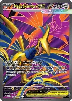 Mega Skarmory ex #106/088 Ultra Rare — Mega Evolution—Perfect Order