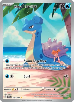 Misty's Lapras #194/182 Illustration Rare — Scarlet & Violet—Destined Rivals
