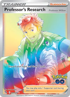 Professor's Research (Secret) #084/078 Secret Rare — Sword & Shield—Pokémon GO