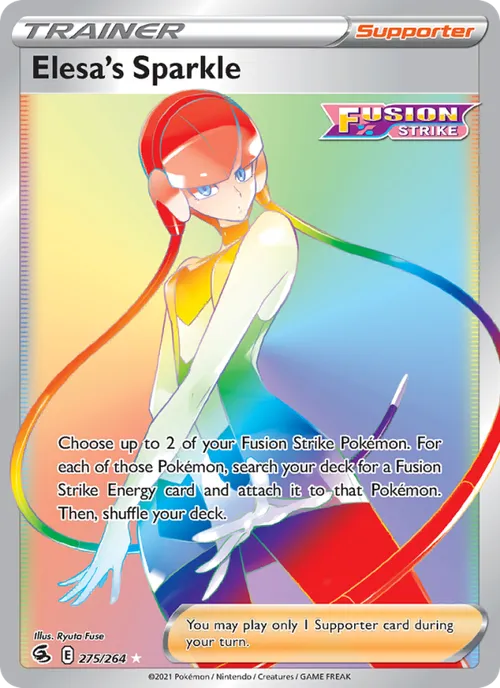 Elesa's Sparkle (Secret) #275/264 Secret Rare — Sword & Shield—Fusion Strike
