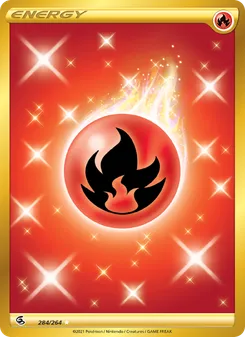 Fire Energy (Secret) #284/264 Secret Rare — Sword & Shield—Fusion Strike