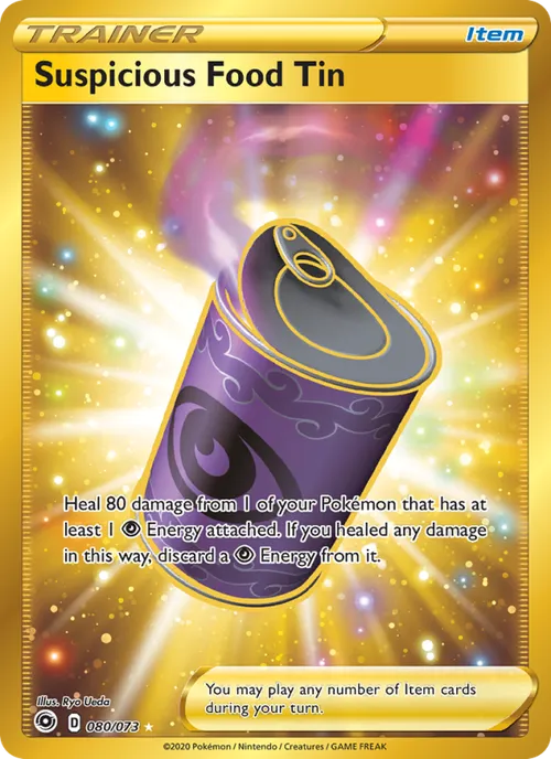 Suspicious Food Tin (Secret) #80/73 Secret Rare — Sword & Shield—Champion's Path