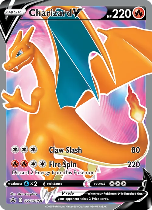 Charizard V #SWSH050 Promo — Sword & Shield—SWSH Black Star Promos