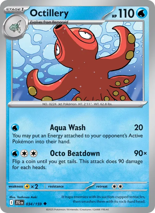 Octillery #034/159 Uncommon — Scarlet & Violet—Journey Together