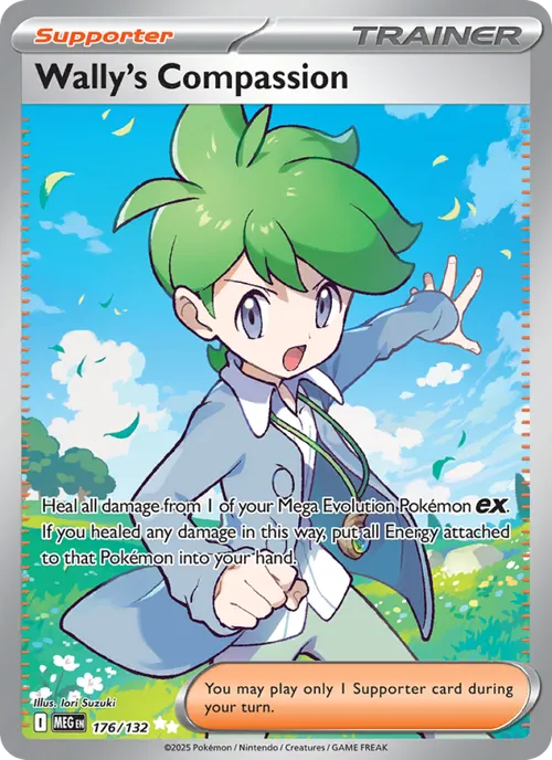 Wally's Compassion #176/132 Ultra Rare — Mega Evolution
