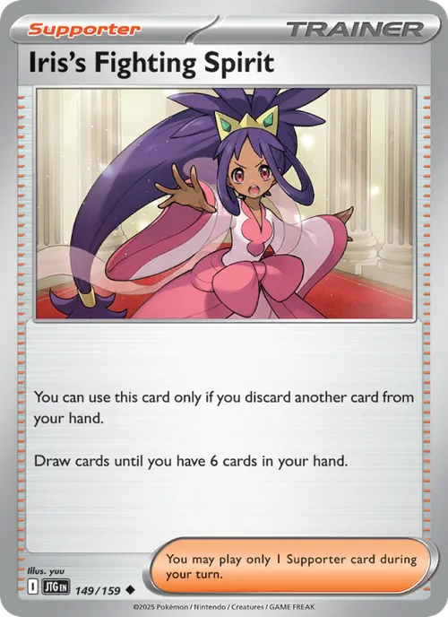 Iris's Fighting Spirit #149/159 Uncommon — Scarlet & Violet—Journey Together