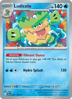 Ludicolo #037/159 Rare — Scarlet & Violet—Journey Together