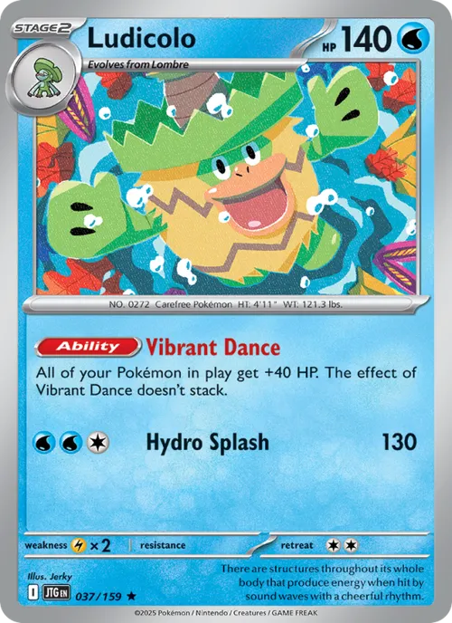 Ludicolo #037/159 Rare — Scarlet & Violet—Journey Together