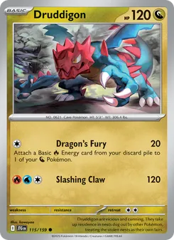 Druddigon #115/159 Common — Scarlet & Violet—Journey Together