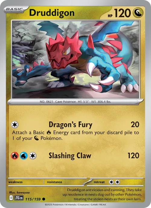 Druddigon #115/159 Common — Scarlet & Violet—Journey Together