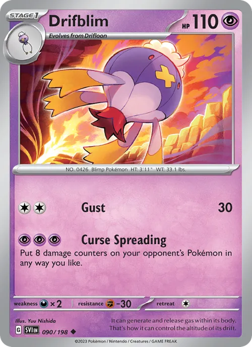 Drifblim #090/198 Uncommon — Scarlet & Violet