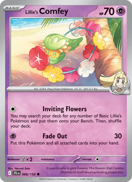 Lillie's Comfey #068/159 Common — Scarlet & Violet—Journey Together