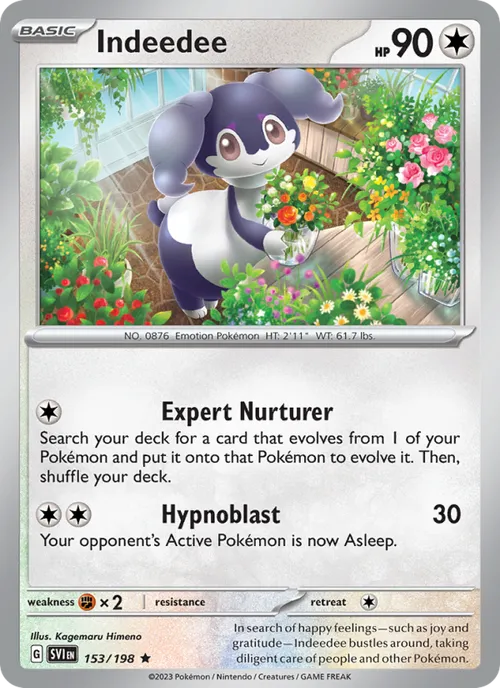 Indeedee #153/198 Rare — Scarlet & Violet