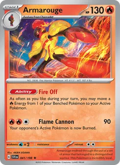 Armarouge #041/198 Rare — Scarlet & Violet