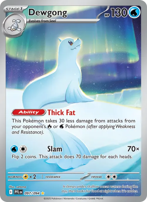 Dewgong #097/094 Illustration Rare — Mega Evolution—Phantasmal Flames