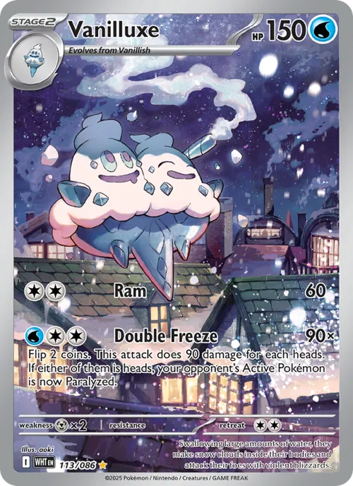 Vanilluxe #113/086 Illustration Rare — Scarlet & Violet—White Flare