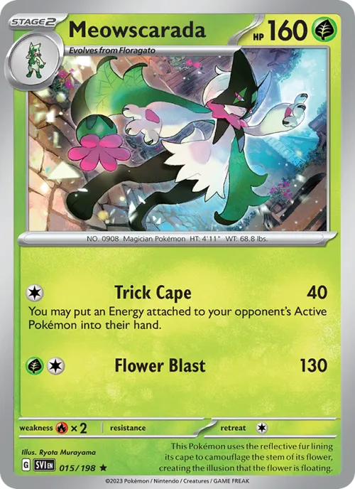 Meowscarada #015/198 Rare — Scarlet & Violet