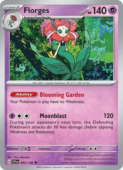Florges #093/198 Uncommon — Scarlet & Violet
