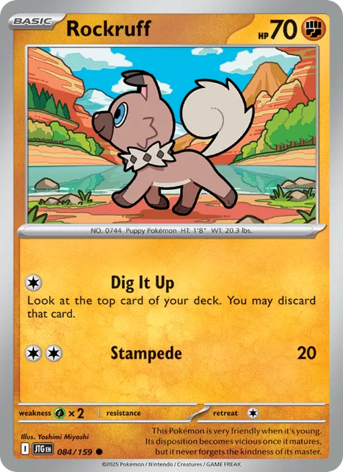 Rockruff #084/159 Common — Scarlet & Violet—Journey Together
