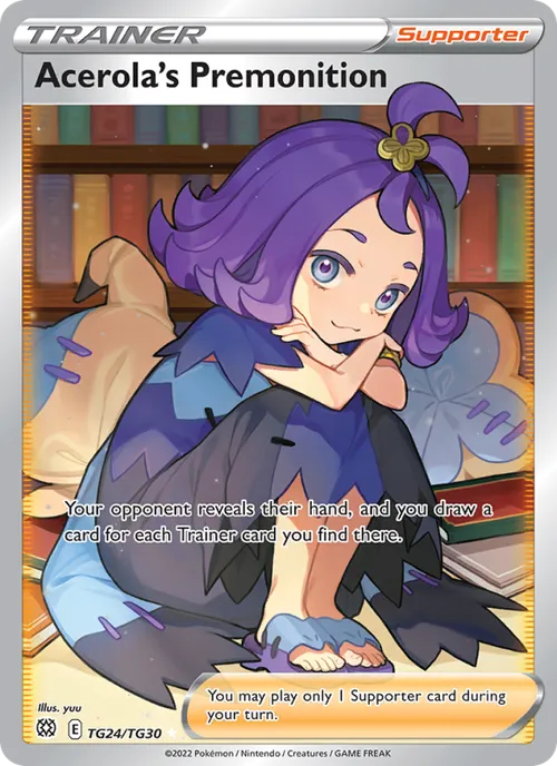Acerola's Premonition #TG24/TG30 Ultra Rare — Sword & Shield—Brilliant Stars
