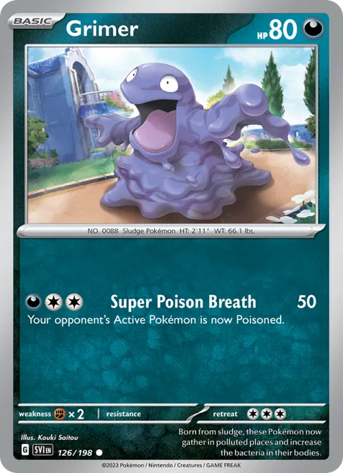 Grimer #126/198 Common — Scarlet & Violet