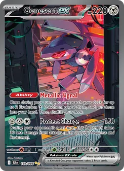 Genesect ex #169/086 Special Illustration Rare — Scarlet & Violet—Black Bolt