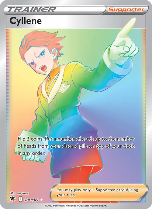 Cyllene (Secret) #201/189 Secret Rare — Sword & Shield—Astral Radiance