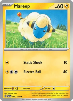 Mareep #066/198 Common — Scarlet & Violet