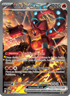 Volcanion ex #182/159 Special Illustration Rare — Scarlet & Violet—Journey Together