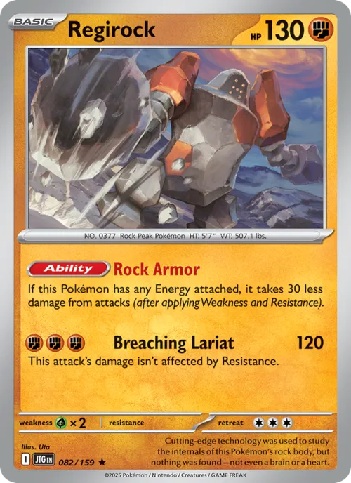 Regirock #082/159 Rare — Scarlet & Violet—Journey Together