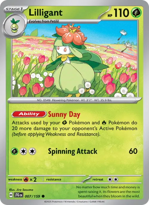 Lilligant #007/159 Common — Scarlet & Violet—Journey Together