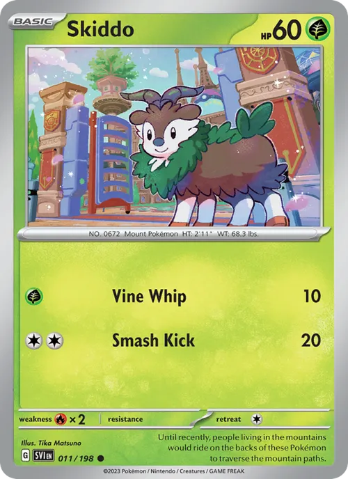 Skiddo #011/198 Common — Scarlet & Violet