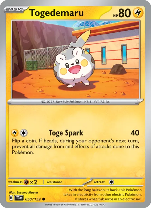 Togedemaru #050/159 Common — Scarlet & Violet—Journey Together