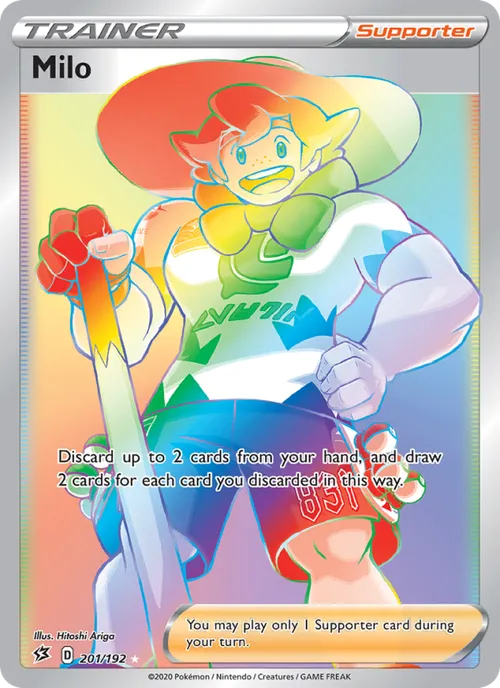 Milo (Secret) #201/192 Secret Rare — Sword & Shield—Rebel Clash