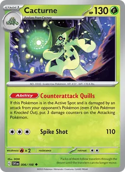 Cacturne #006/198 Uncommon — Scarlet & Violet