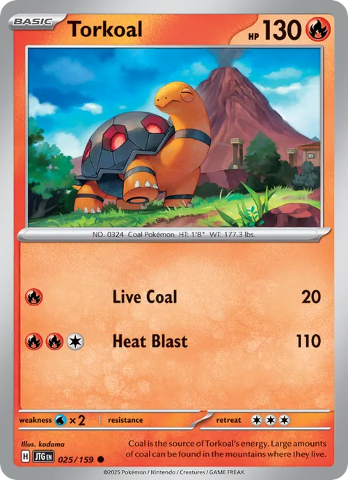 Torkoal #025/159 Common — Scarlet & Violet—Journey Together