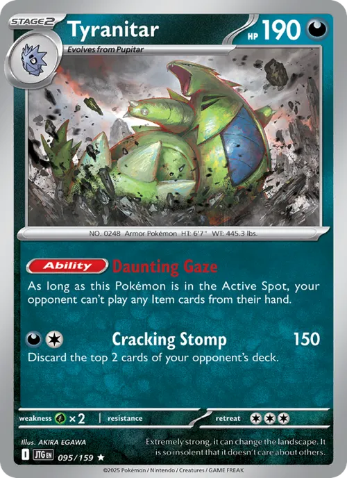 Tyranitar #095/159 Rare — Scarlet & Violet—Journey Together