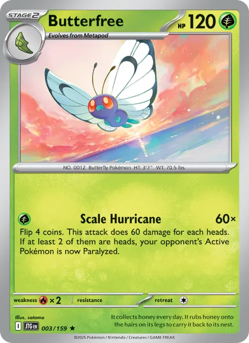 Butterfree #003/159 Rare — Scarlet & Violet—Journey Together