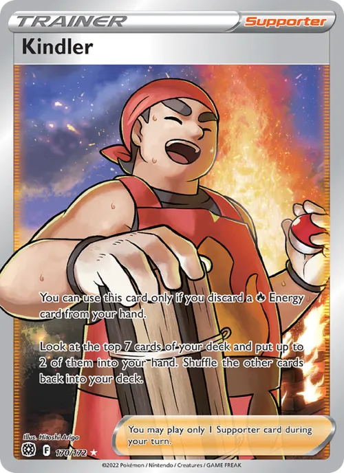 Kindler (Full Art) #170/172 Ultra Rare — Sword & Shield—Brilliant Stars