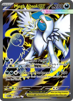Mega Absol ex #161/132 Ultra Rare — Mega Evolution