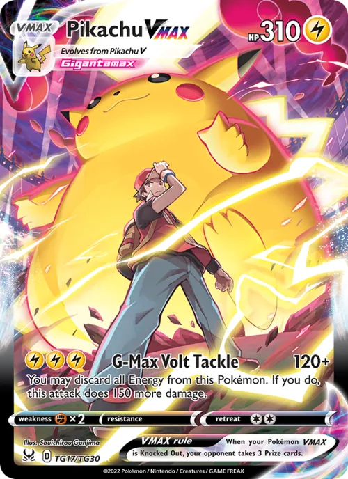 Pikachu VMAX #TG17/TG30 Ultra Rare — Sword & Shield—Lost Origin