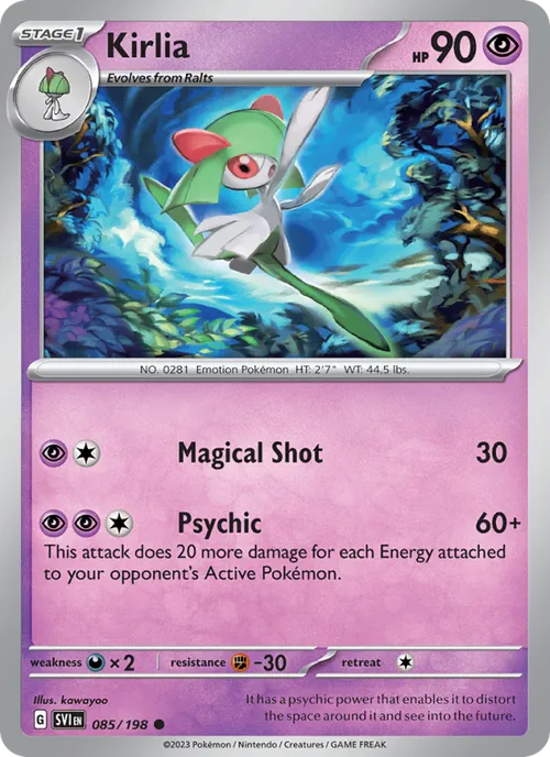 Kirlia #085/198 Common — Scarlet & Violet